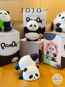 Adorable Plush Panda Keychain Pendant Stress Relief Wood Carving Cute Toy Bag Accessory Fashionable Spring Season Item