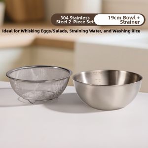 Multipurpose Food-grade 304 Stainless Steel Bowl