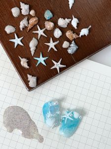 Pinkmolly Nail Art Shell Design Silicone Ocean Theme Cute Wearable DIY Nail Material จากจีนแผ่นดินใหญ่ เครื่องประดับเล็บ