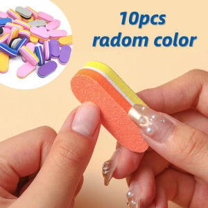 【In Stock】10Pcs Sponge Files Nail Buffering Files Manicure Pedicure Accessories Smooth Edge