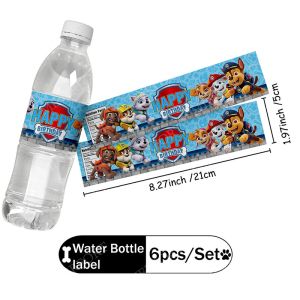 Anime Paw Patrol Water Bottle Stickers Label Cartoon Outdoor Sports Water Cup for Drinking Bott Childrens Gifts Christmas Day
