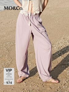 MO&Co. | Sun Protection Cool Feel Elastic-Bottom Balloon Casual Pants