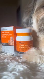 PUAINTA 90Capsul MINYAK IKAN FISH OIL Omega 3 Vitamin Mempercantik Bulu Kucing Anjing