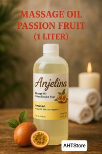 minyak pijat urut MASSAGE OIL AROMA PASSION FRUIT 1LITER ANJELINA MINYAK PIJAT MASSAGE SPA SALON MINYAK PIJAT URUT WANGI BUAH MARKISA MURAH