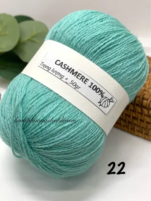 Len Cashmere Loại Đẹp Cuộn 50gr Đan Móc Khăn Áo