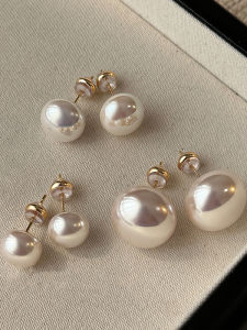 GUOQI | Glowing Pearl Earrings 925 Silver Pins