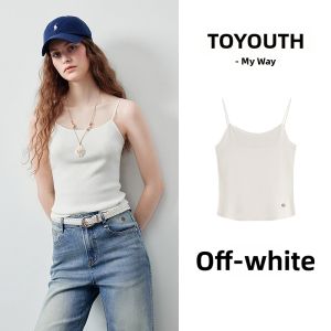 Toyouth | Cool Silk Knit Tank Top Womens Short Fitting Innerwear