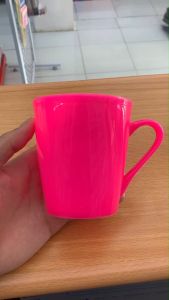 GELAS PLASTIK GAGANG BAHAN TEBAL / CANGKIR BOTOL MINUM PLASTIK / MUG AWET MURAH