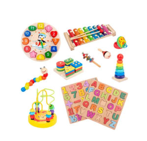 Đồ Chơi Khối Gỗ Giáo Dục Cho Trẻ Sơ Sinh Đồ Chơi Nhạc Cụ Chuỗi Hạt Đồ Chơi Giáo Dục Cho Trẻ Em Quà Tặng Ngày Lễ Cho Bé Trai