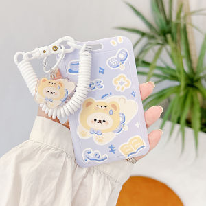 High Aesthetic Value Card Holder Protective Cover for Kindergarten Entrance Campus Access Meal Card Student ID Card Case