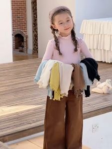 Áo dệt kim cashmere Ambb Kids bé gái xuân thu phong cách Hàn Quốc 24X036