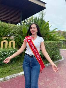 (83)สายสะพาย congratulations ผ้ากำมะหยี่เย็บขอบทอง ใส่ ธนบัตรได้ จำนวน 5 ซอง พร้อมส่งค่ะ ใส่ได้ทุกแบงค์