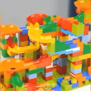【Available Stock】168PCS DIY Lego Toys Track Slide Brick Building Blocks Kids Educational Gifts Box