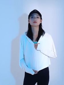UPF 50+ Sun Protection Jacket for Women | Zipper & Hoodie Ice Silk UV Outdoor Lightweight Clothing