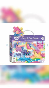 Hinkler Junior Jigsaw Carry & Play - Rainbow Unicorns