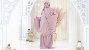 Melika - Mukena Tanggung 2in1 Katun Cutting Laser Orina