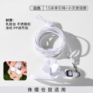Hadassah Angel Harness Leash Outdoors Interactive Toy for Golden Retriever Hamsters Cute Cartoon Style Prevent Escape