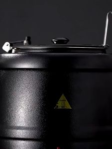 หม้ออูนซูปไฟฟา 10 ลิตร หม้อูนขาวต้ม สายแตนเลส/ด้านนอกเป็นเหล็กสีดำ พร้อมส่ง