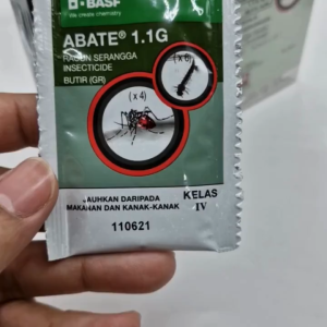 Abate 1.1G BASF Racun Jejentik 10g Temephos 1.1% Larva Nyamuk Kolam Parit Longkang Takungan Air