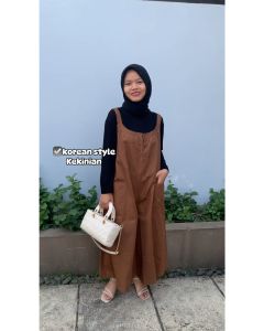 Pijar - Jane Overall Jumpsuit Celana Palazo Jumbo Wanita Baju Kodok Perempuan Kekinian Terbaru Murah