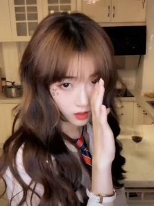 ชุดฟรีตาข่ายคลุมผม วิกผมยาว แฮร์พีช Wig วิกผมปลอม วิกผมผู้หญิง วิกผมดัดลอนปลาย วิกผมยาวม้วนลอน วิกผมลอน แฮร์พีชผมยาว วิกผมคอสเพลย์