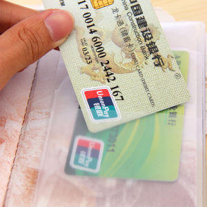 Talao Card Cover PVC IC Card Cover License Card Cover Bank Card Cover  Transparent matte anti-magnetic ID