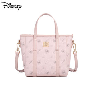 Disney กระเป๋ากระเป๋าผ้าแฟชั่นดิสนีย์อย่างเป็นทางการมิกกี้ขนาดเล็กสีขาวสีชมพู