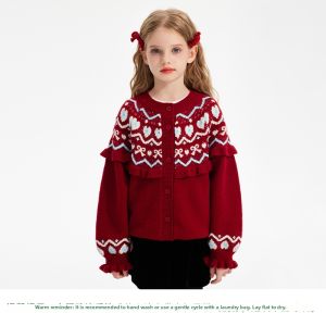iplant | Childs Knitted Sweater Cardigan 2025 Autumn Winter