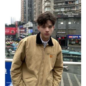ZHUOCAN | Vintage Americana Detroit Work Style Men Jacket