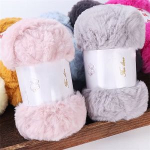 400g Faux Fur Yarn Artificial Fur Yarn Widened and Thickened Chunky Yarn for Knitting Suitable for Making Large Coats Couple Scarves Fashion Hats Crochet Shoes Handicrafts Jewelry Headbands and Clothing Yarn Ball for Apparel 1 Bag = 4 Piece...