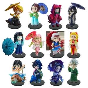 Bandai | Rainy‑Season Demon Slayer A&B Series Blind Box Nezuko Secret Version Anime Peripheral Model Figure Ornament Collectible Gift
