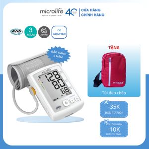 [A5] Máy Đo Huyết Áp Điện Tử Bắp Tay Microlife A5 (BP 3GC1-5F) Công Nghệ AFIB Cảnh Báo Rung Nhĩ Phòng Đột Qụy Bảo Hành 5 Năm