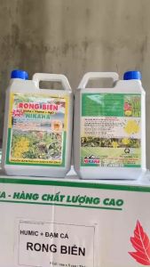 HUMIC Rich Đạm Cá Rong Biển Chai 5Lit - Kích Rễ Bung Đọt Mát Cây Khoẻ Rễ Đâm Cơi Mạnh Đi Tược Nhanh Mập Đọt