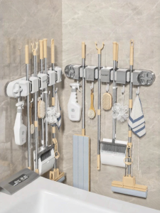ASCOR | Suction Bathroom Storage Organizer for Cleaning Tools