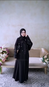 COD Mecca Dress Ceruty Babydoll Dress Kondangan Payet Dress Dewasa Terbaru 2025 Dress Lebaran Viral