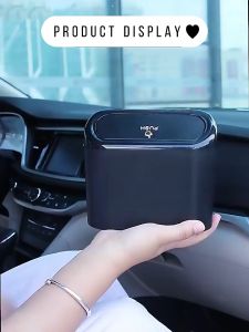 EAST GATE Multifunctional Waterproof Car Trash Bin Garbage Bag Seat Back Hanging Storage Box Car Trash Can With Lid And Storage Pockets