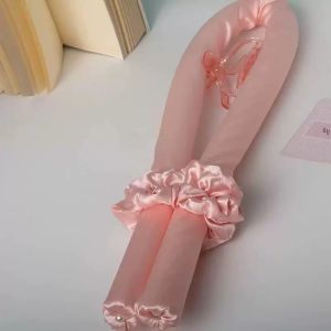 ชุดจัดแต่งทรงผมแบบไม่ใช้ความร้อน 5 ชิ้น สำหรับผู้หญิง - ไม่มีแกนม้วนผมแบบใช้ความร้อนและหวีสำหรับสางผม ชุดทำลอนและผมหยิกแบบไม่ใช้ความร้อนสำหรับกลางคืน พร้อมกระเป๋าเดินทาง