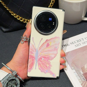 High-End Butterfly Strap Foldable Screen Phone Case Full Protection Anti-Fall for Vivo XFold3Pro Mid-Axis Magnetic Suction