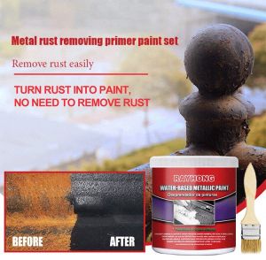 Super-life Metal Rust Remover Water-Based Paint Transparent Waterproof Anti-rust Paint 100g