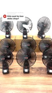 Quạt Chạy Pin Boshun Cánh Sắt Chân Pin Phổ Thông M21 2 Cấp Độ Gió Cánh Kim Loại Lồng Thép Bảo Hành 6 Tháng QuạT