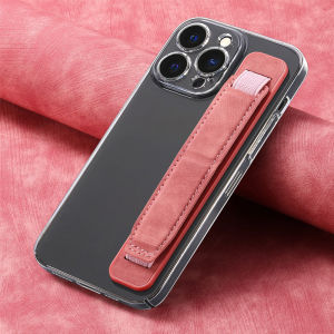 CHUBAN | Adhesive PU Leather Elastic Wristband Phone Holder Grip Bracket Universal Desk Phone Stand Support Telephone For iPhone Samsung