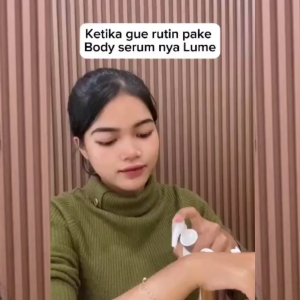 LUME NOURISH GLOW BODY SERUM LOTION MOISTURIZING BRIGHTENING WHITENING PENCERAH SHEA BUTTER