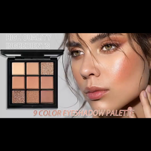 9 Colors Palette Warm Cool Eyeshadow Body Skin Face Smokey Matte Glitter Cosplay Stage Makeup Party Birthday Festival