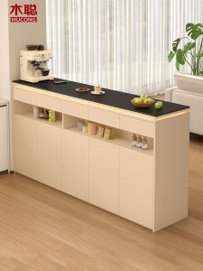MUCONG | Multi-function Solid Wood Bar Cabinet with Granite