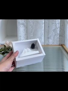 Đá khuếch tán hương thơm Alps vật trang trí xe hơi tinh dầu thơm gia đình đá thạch cao rắn tạo hương thơm màu trắng Alps.