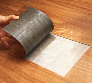 Floor sticker 3D self-adhesive Dark Brown PVC tile waterproof removable high-quality vinyl floor tile wood grain adhesive decal family floor decoration wallpaper bedroom living room kitchen light yellow (91.44 * 15.24CM)