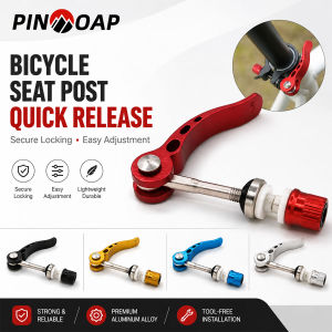 PINMOAP 1PC Bicycle Seatpost Clamp Aluminum Alloy Seat Tube Collar Quick Release Bike Saddle Post Clamp For Mtb Road Cycling