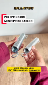 PER SPRING ORI Mesin Sablon Press Kaos 38x38 / 40x60 / 60x80 - SPRING HEAT PRESS MACHINE GRAKITEC