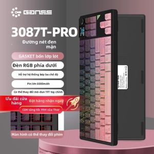 Bàn Phím Cơ 87 Phím Đèn LED RGB Đa Chế Độ Tùy Chỉnh