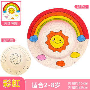 Mũ Rơm DIY Tranh Vẽ Mũ Rơm Tranh Vẽ Sáng Tạo Vật Liệu Thủ Công Cho Trẻ Em Mũ Rơm Chống Nắng Mùa Hè Cho Bé Trai Và Bé Gái